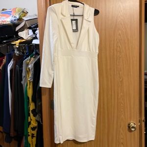 Pretty little thing - Cream Blazer dress